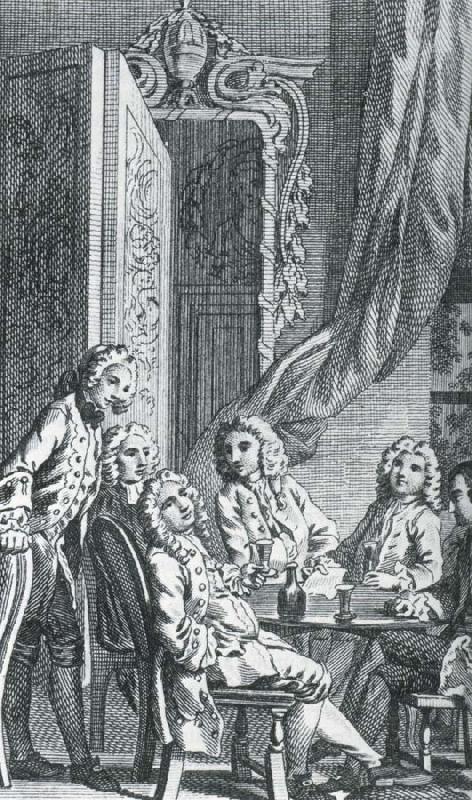 unknow artist en illustration ur den samlade upplagan av tidskriften the spectator fan 1712 oil painting image